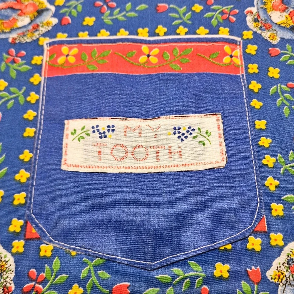 Vintage Holly Hobbie Pillow 16x16 Tooth Fairy Pocket Cottagecore Nursery